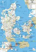 Bilderesultat for Denmark Map. Størrelse: 150 x 214. Kilde: www.maps-of-europe.net