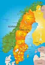 Billedresultat for Map of Sweden and surrounding countries. størrelse: 150 x 216. Kilde: www.orangesmile.com