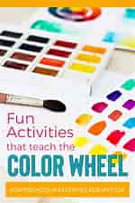 Teaching the Colour Wheel-এর ছবি ফলাফল. আকার: 150 x 225. সূত্র: homeschoolmasteryacademy.com