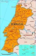 Image result for Portugal Map. Size: 150 x 229. Source: toursmaps.com