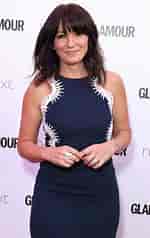 Image result for Davina McCall Brown dress. Size: 150 x 238. Source: www.dailystar.co.uk