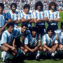 Image result for Argentinien Nationalmannschaft 82. Size: 250 x 196. Source: www.dailymail.co.uk