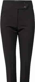 Image result for Victoria Beckham Women's Waistband Detail Straight Leg Trouser - Black - Straight-leg Trousers. Size: 122 x 349. Source: www.amazon.co.uk