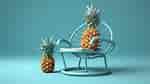 Image result for Big blue Pineapple Chair. Size: 150 x 84. Source: www.freepik.com