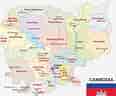 Image result for Cambodia Map. Size: 116 x 96. Source: www.worldatlas.com