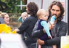 Image result for Russell Brand Children. Size: 141 x 98. Source: radaronline.com