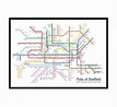 Image result for Maps of Pub in Sheffield. Size: 107 x 98. Source: www.etsy.com