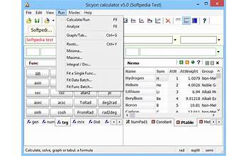 Sicyon calculator screenshot #0