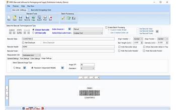 DRPU Barcode Software for Packaging and Supply Distribution Industry screenshot #1