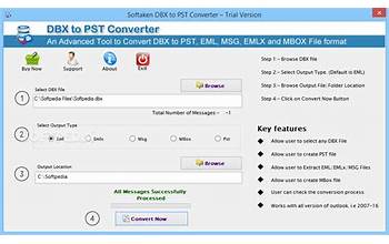 Shoviv DBX to PST Converter screenshot #1