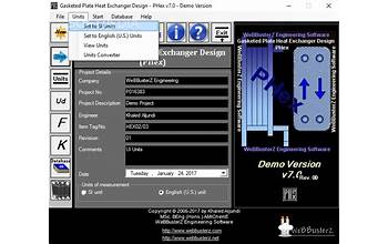 Gasketed Plate Heat Exchanger Design screenshot #2