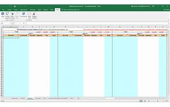 BAS Business Accounts Software Excel screenshot #1
