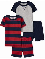 Image result for Boy 2 Piece Button Up Pajamas