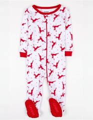 Image result for Girls Christmas Footed Pajamas