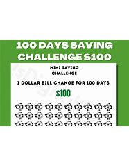 Image result for 100 Day Challenge Money