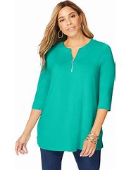 Image result for Zip Up Tunic Sweater