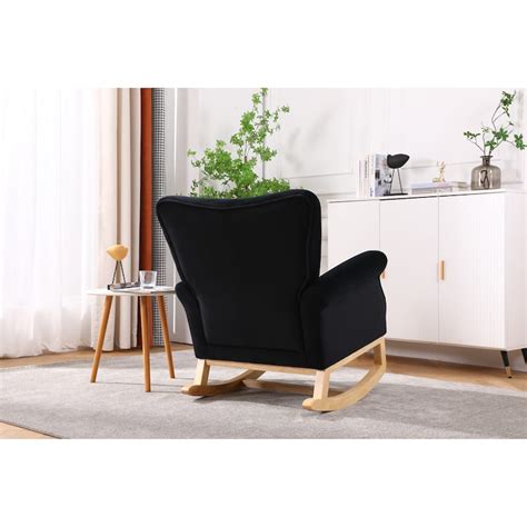 black baby room rocking chair nursery chairkids cushioned arm chair