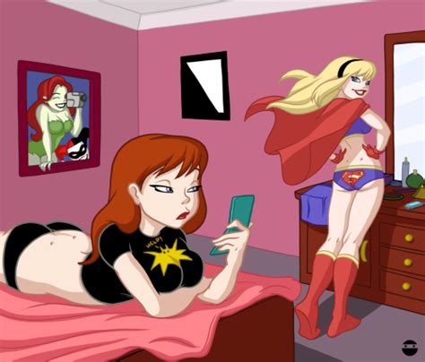 batgirl and supergirl kiss naked hot porno
