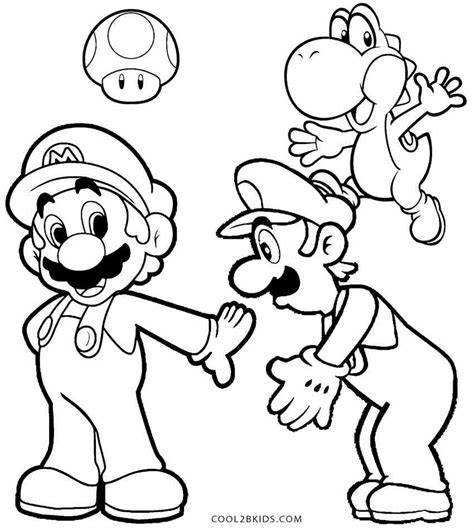 printable luigi coloring pages  kids coolbkids cartoon coloring