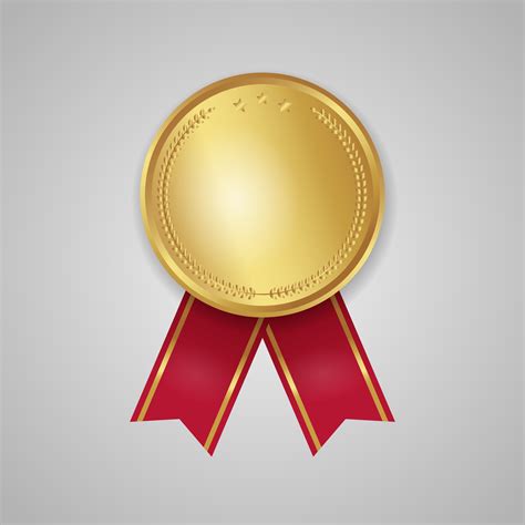 award medal  red ribbon vector  vector art  vecteezy