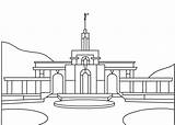 Lds Templo Temples Sud Templos Coloringpagebook Bountiful Slc Holamormon3 Visualartideas sketch template