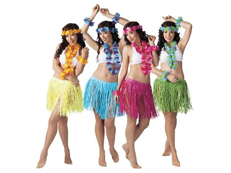 hawaii party outfit für damen 5 teilig beach party set 52426 trendmaus de