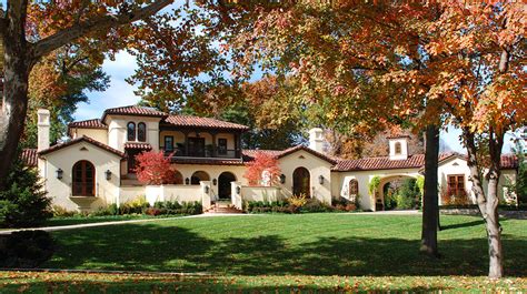 spanish colonial home mission hills kansas nspj architects
