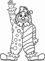 Clown Bozo Getdrawings Clowns Colouring Circus sketch template