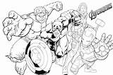 Avengers Mewarnai Hulk Comics sketch template