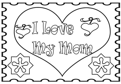 love  mom coloring pages  coloring pages  kids