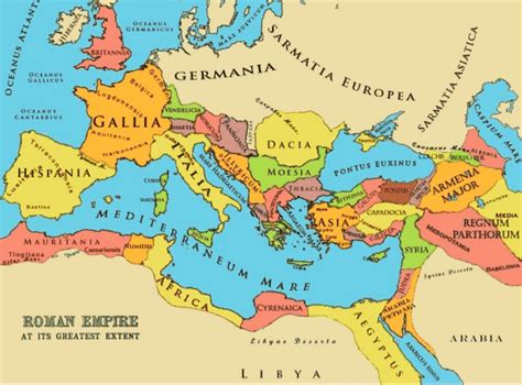 The Ancient Roman Empire Map