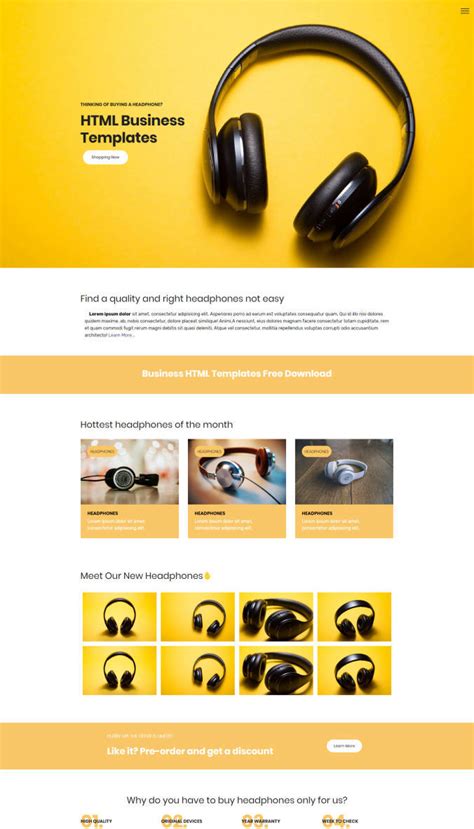amazing  website templates collection