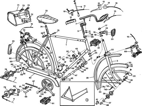 raleigh sports dl bicycle exploded drawing   raleigh dealer manual