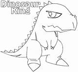 King Dinosaur Coloring Pages Dino Coloringway Print Printable Cartoon Via Template Colorings sketch template