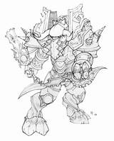 Warcraft Coloring Pages Printable Help Orc Getcolorings Getdrawings Books Jako sketch template