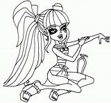 Draculaura Shores Elfkena Coloringhome sketch template