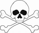 Skull Tattoo Designs Print Clipart Coloring Pages Easy Drawing Bones Library sketch template