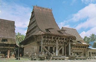 rumah tradisional nias sumatera indonesia raja alam indah