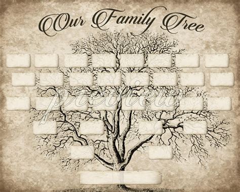 fillable family tree template addictionary