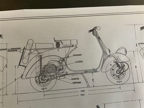 vespa   design drawing art work blueprint