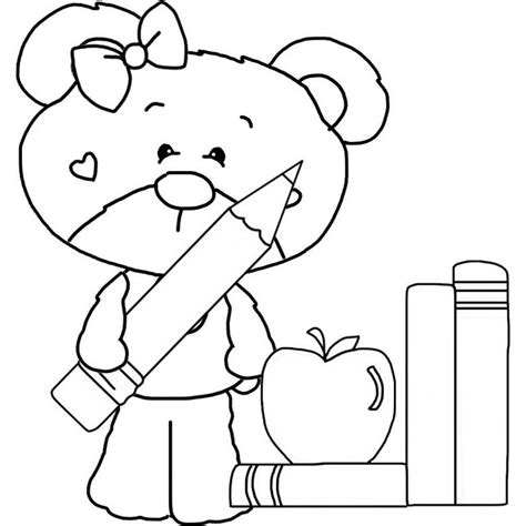 write coloring page school pages coloring buddy