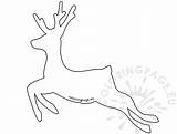 Reindeer Coloringpage sketch template