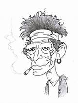 Rolling Stones Coloring Pages Keith Richards Template sketch template