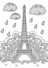 Eiffel Coloring Paris Pages Favoreads Tower Club Ausmalbilder Adult Choose Board sketch template