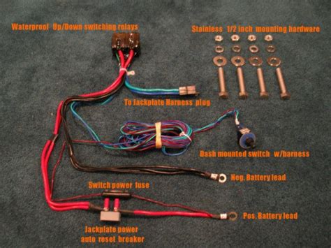 mercury outboard tilt  trim wiring diagram