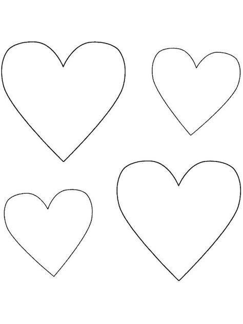 heart coloring pages  preschoolers    collection  heart
