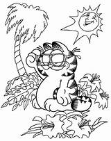 Bestcoloringpagesforkids Garfield sketch template