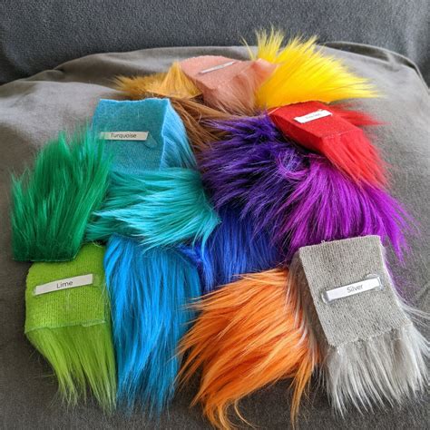 fur color samples choose   colors etsy