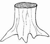 Stump Coloring Designlooter Sketch Kid Template Tree Clipart sketch template