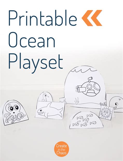 printable ocean craft create   chaos ocean crafts cardstock